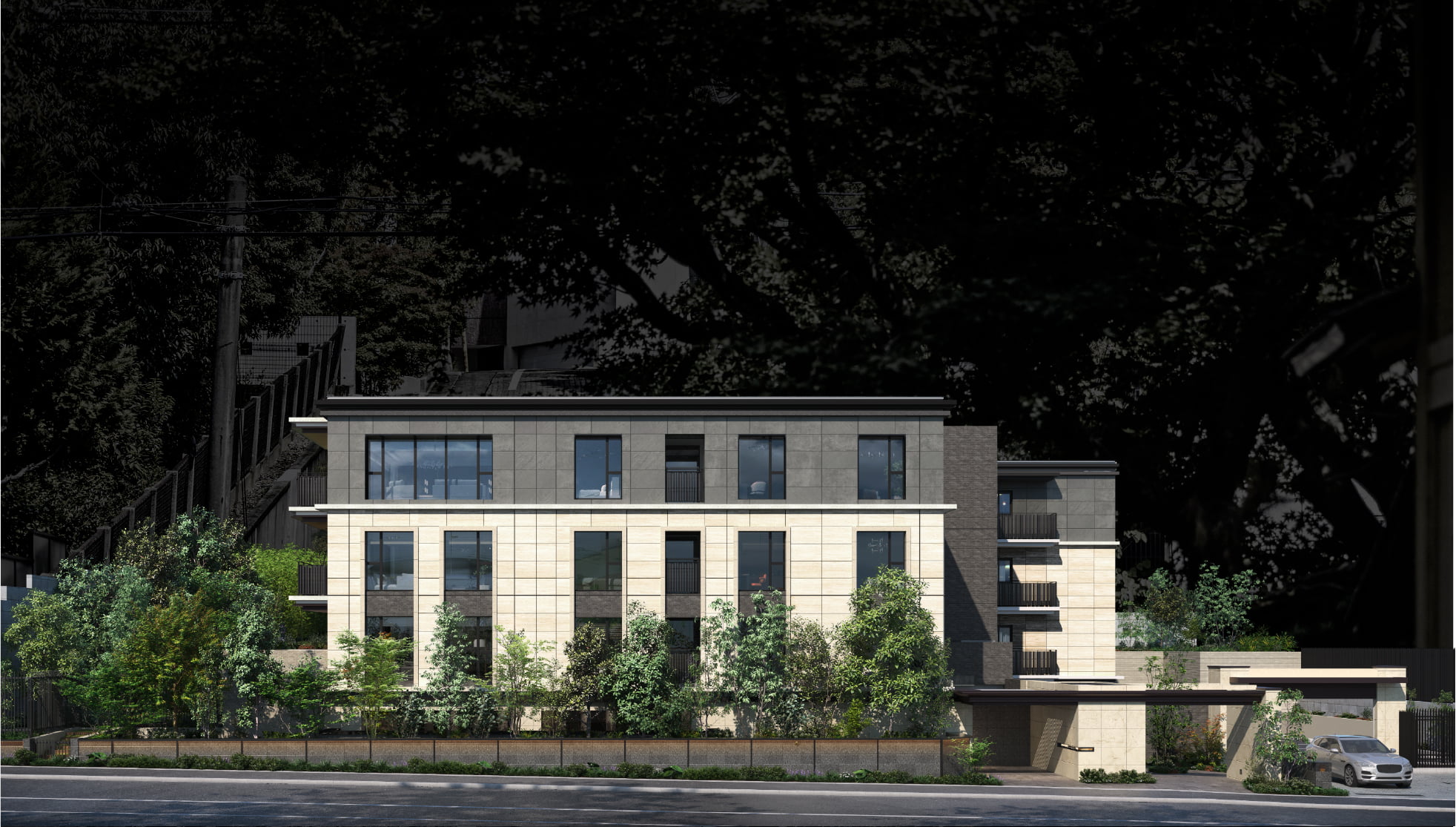 エントランスのパース